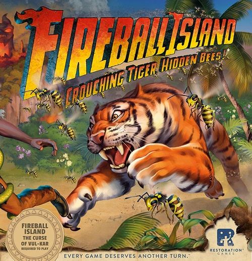 Обложка игры Fireball Island: Проклятие острова Вул-Кар — Крадущийся тигр, затаившиеся пчёлы