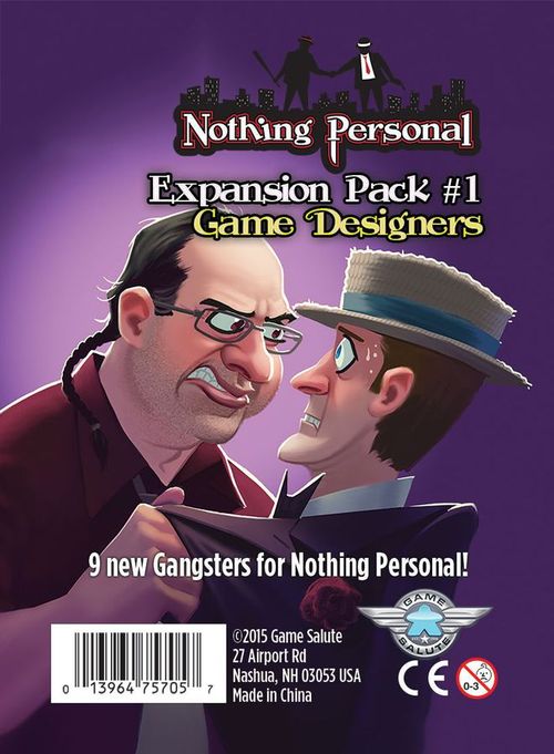Обложка игры Nothing Personal Expansion Pack #1: Game Designers