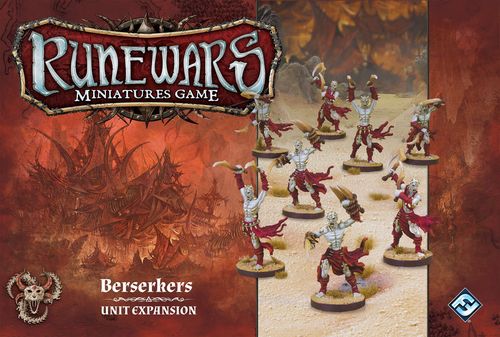 Обложка игры Runewars Miniatures Game: Berserkers Unit Expansion