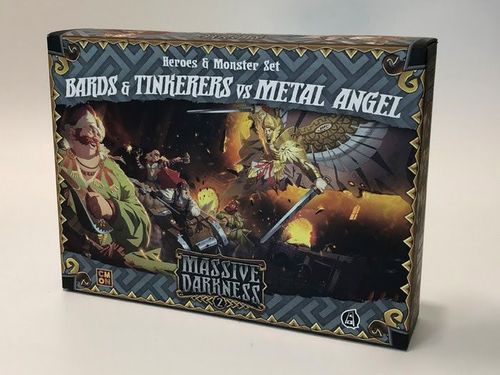 Обложка игры Massive Darkness 2: Heroes & Monster Set – Bards & Tinkerers vs Metal Angel