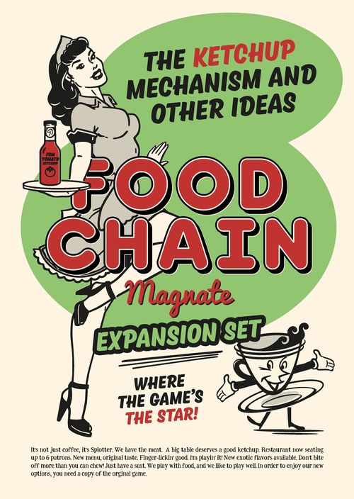 Обложка игры Food Chain Magnate: The Ketchup Mechanism & Other Ideas
