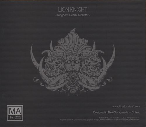 Обложка игры Kingdom Death: Monster. Lion Knight Expansion