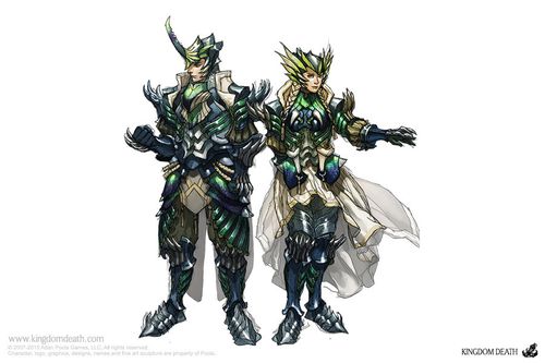 Kingdom Death: Monster. Green Knight Armor Expansion