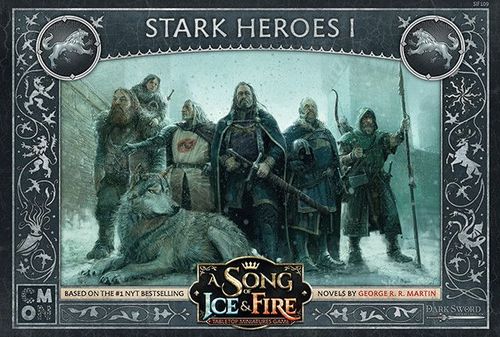 Обложка игры Песнь льда и огня: Настольная игра с миниатюрами – Герои Старков I