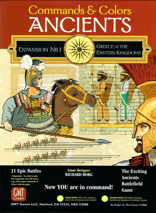 Обложка игры Commands&Colors: Ancients Expansion Pack #1 Greeks and Eastern Kingdoms