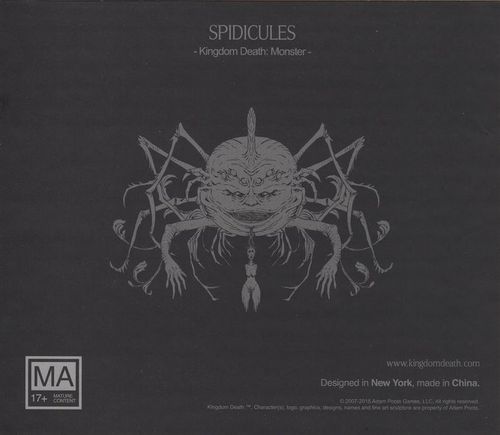 Kingdom Death: Monster. Spidicules Expansion