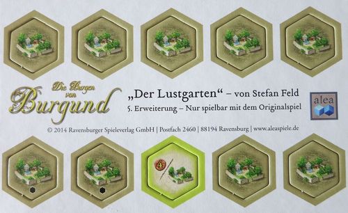 Обложка игры The Castles of Burgundy: 5th Expansion – Pleasure Garden